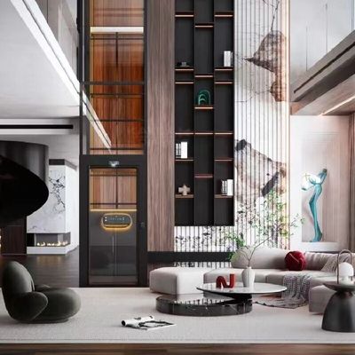 1-2 व्यक्ति स्क्रू ड्राइव लिफ्ट इनडोर स्क्रू ड्राइव होम लिफ्ट