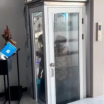 5 स्टॉप हाइड्रोलिक आवासीय लिफ्ट 0.25M/S आवासीय हाइड्रोलिक लिफ्ट