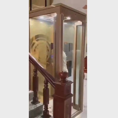 स्टेनलेस स्टील हाइड्रोलिक होम लिफ्ट 1T आवासीय हाइड्रोलिक लिफ्ट घर के लिए
