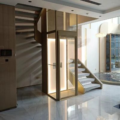 स्वचालित हाइड्रोलिक यात्री लिफ्ट 304# केबिन और 4.7 किलोवाट मोटर के साथ