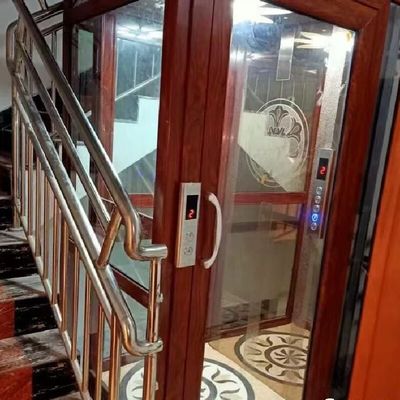 आपातकालीन स्टॉप के साथ स्वचालित दरवाजा सुरक्षा हाइड्रोलिक होम लिफ्ट