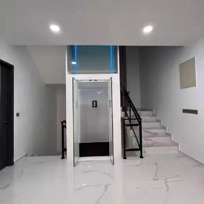 14.5 एमएस कैबिन लिफ्ट 5 स्टॉप के लिए स्वचालित दरवाजे के साथ गड्ढे रहित होम लिफ्ट