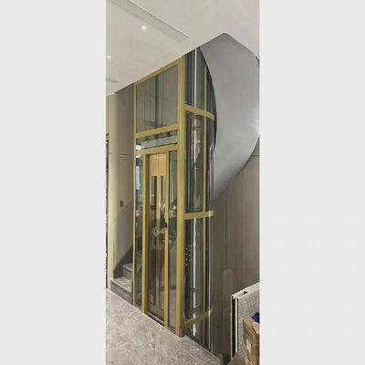 केंद्र खोलना होम लिफ्ट गियरलेस ट्रैक्शन आवासीय लिफ्ट