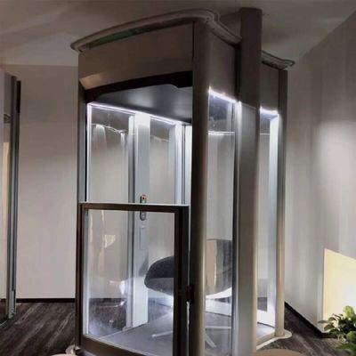 0.6M/S गति घरेलू लिफ्ट 400Kg क्षमता आउटडोर आवासीय लिफ्ट