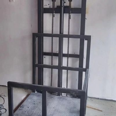 1-12M लिफ्टिंग ऊंचाई स्टील पावर हाइड्रोलिक कार्गो लिफ्ट लिफ्ट पीएलसी नियंत्रण