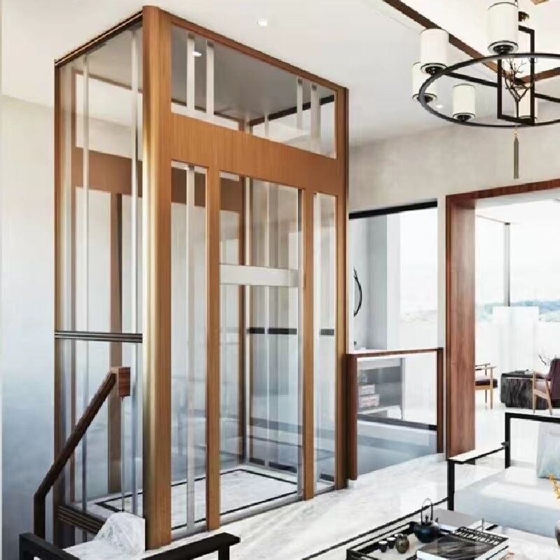 सिंगल-फेज़ एसी हाइड्रोलिक होम एलिवेटर – 14.5 मीटर, 5 स्टॉप, पिटलेस