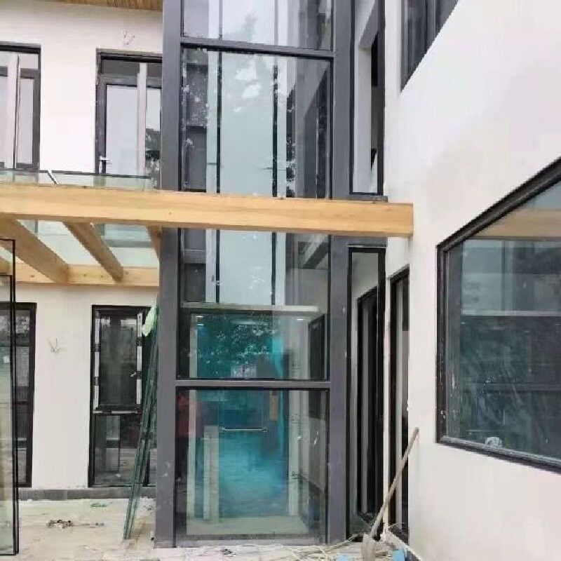 स्वचालित दरवाजे के साथ 5-स्टॉप गड्ढे रहित हाइड्रोलिक होम लिफ्ट