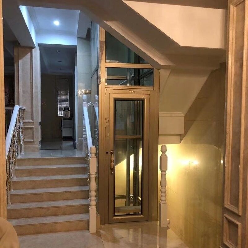 बड़े सिलेंडर माइक्रोप्रोसेसर नियंत्रण आवासीय हाइड्रोलिक लिफ्ट होम दर्शनीय स्थल निजी के लिए केबिन