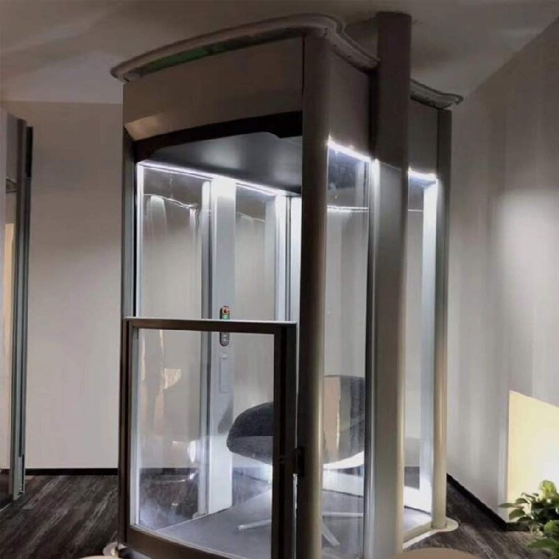 0.6M/S गति घरेलू लिफ्ट 400Kg क्षमता आउटडोर आवासीय लिफ्ट