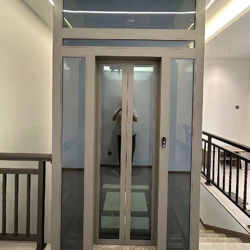 चुप घर कर्षण गियरलेस लिफ्ट और स्वचालित दरवाजे विला लिफ्ट लिफ्ट