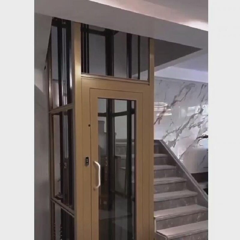 होम विला लिफ्ट ट्रैक्शन स्लिम एंड एलिगेंट लिफ्ट 0.4-1.0 m/s